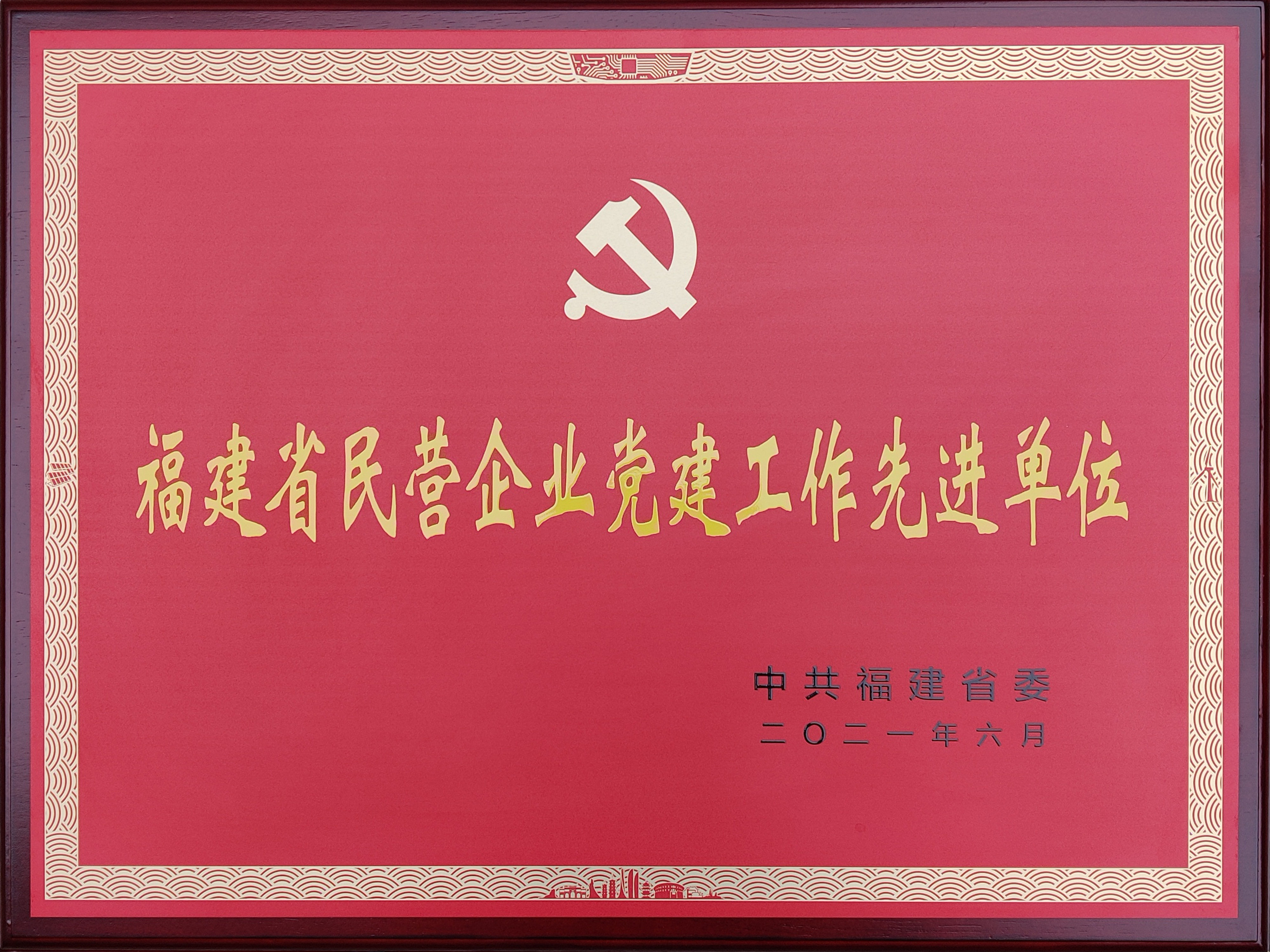 福建省民營企業(yè)黨建工作先進(jìn)單位